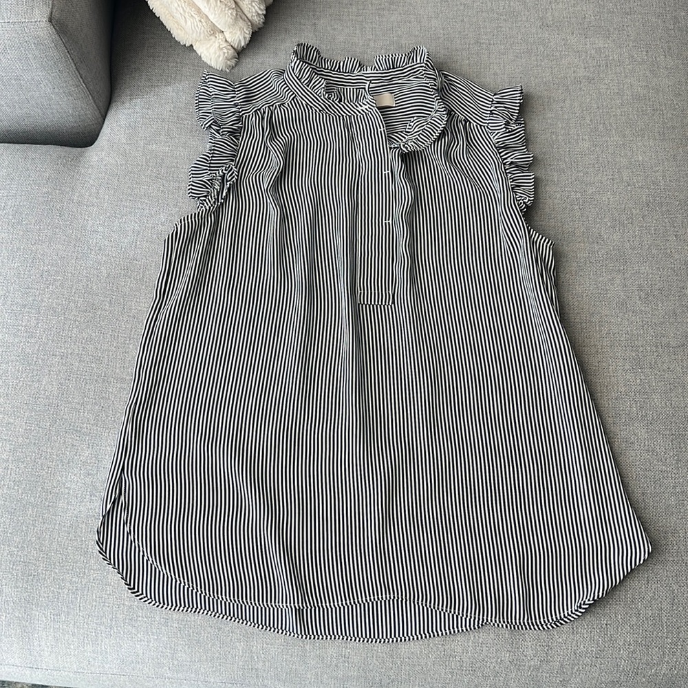 LOFT - high neck polyester top